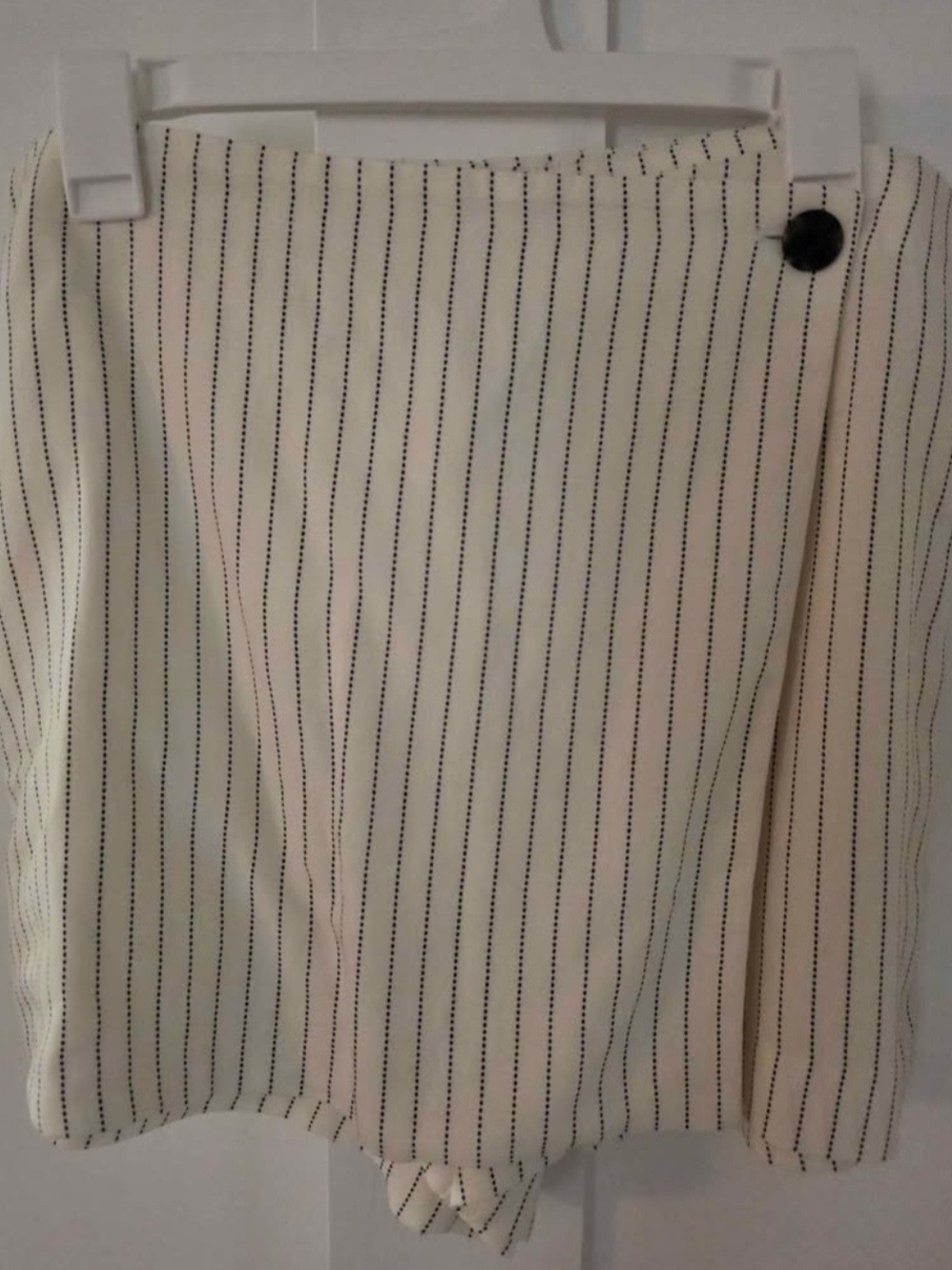 Classic Ivory Pinstripe Mini Skort